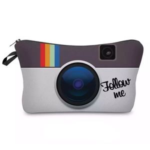 Instagram App Icon Cosmetic Makeup Bag Clutch